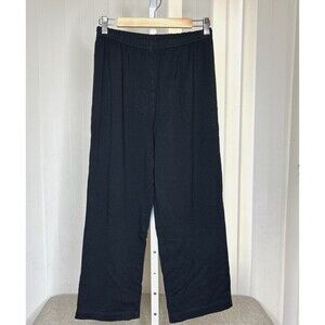 Bryn Walker Womens Black Sweatpants Pull On Bamboo Organic Cotton Black Size M